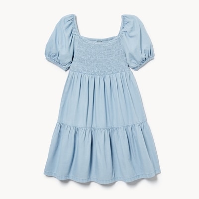 Joe Fresh Kid Girls' Chambray Smocked Dress 1 ea, $26.00/1ea
