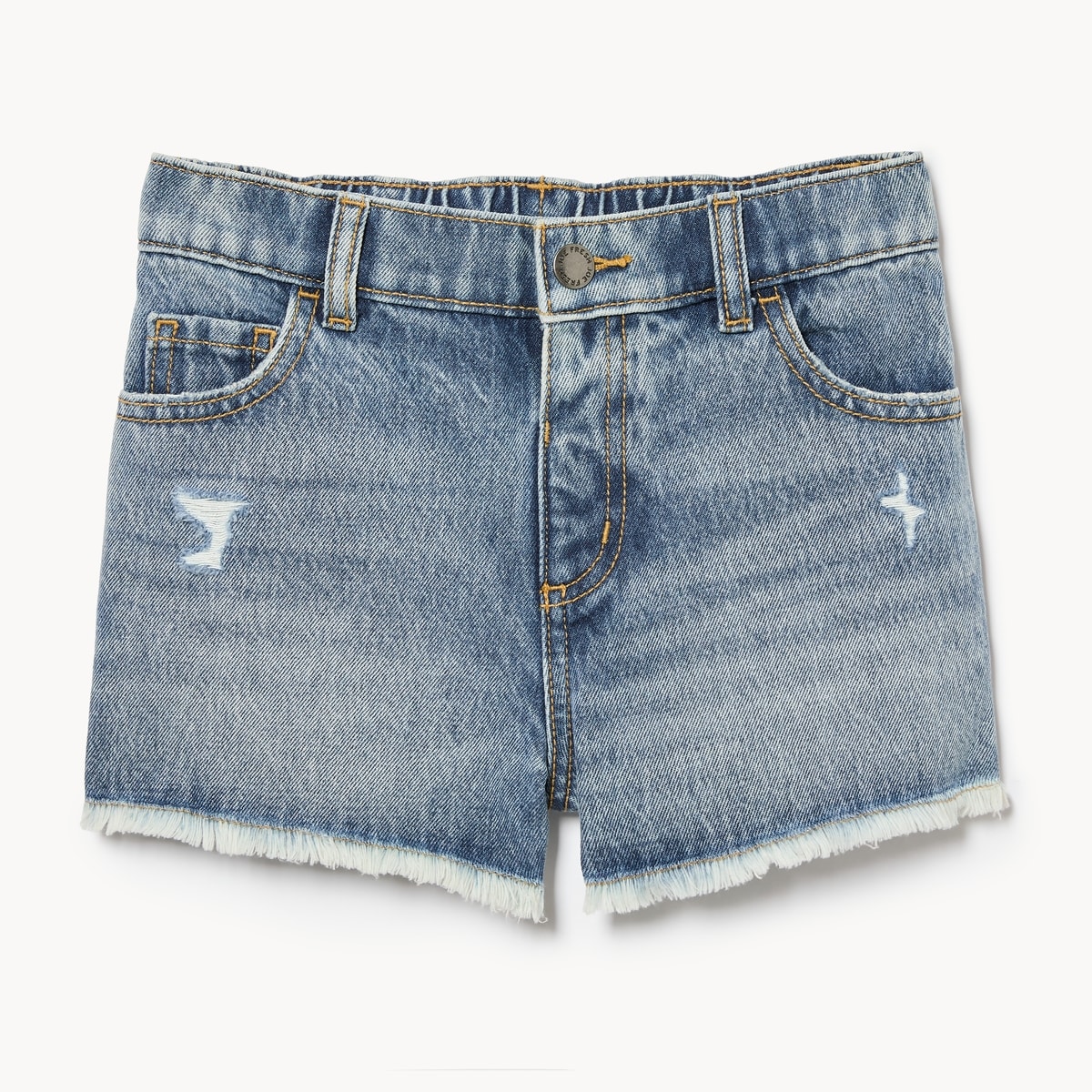 Tween Girls' Distressed Denim Short