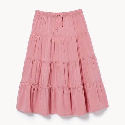 Tween Girls' Tiered Skirt - Dusty Rose