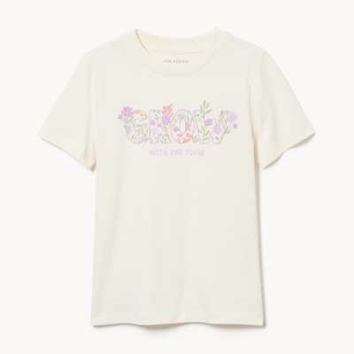 T-shirt imprimé pour enfants - Blanc Cassé