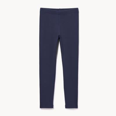 Kid Girls' Ribbed Legging - Dark Navy