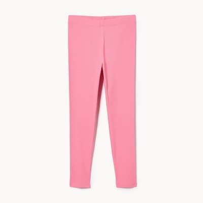 Kid Girls' Ribbed Legging - Light Fuchsia