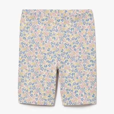 Kid Girls' Printed Bike Short - Ecru