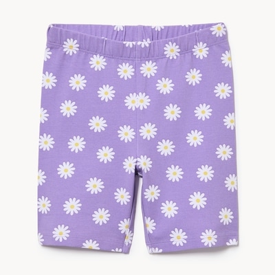 Kid Girls' Printed Bike Short - Purple