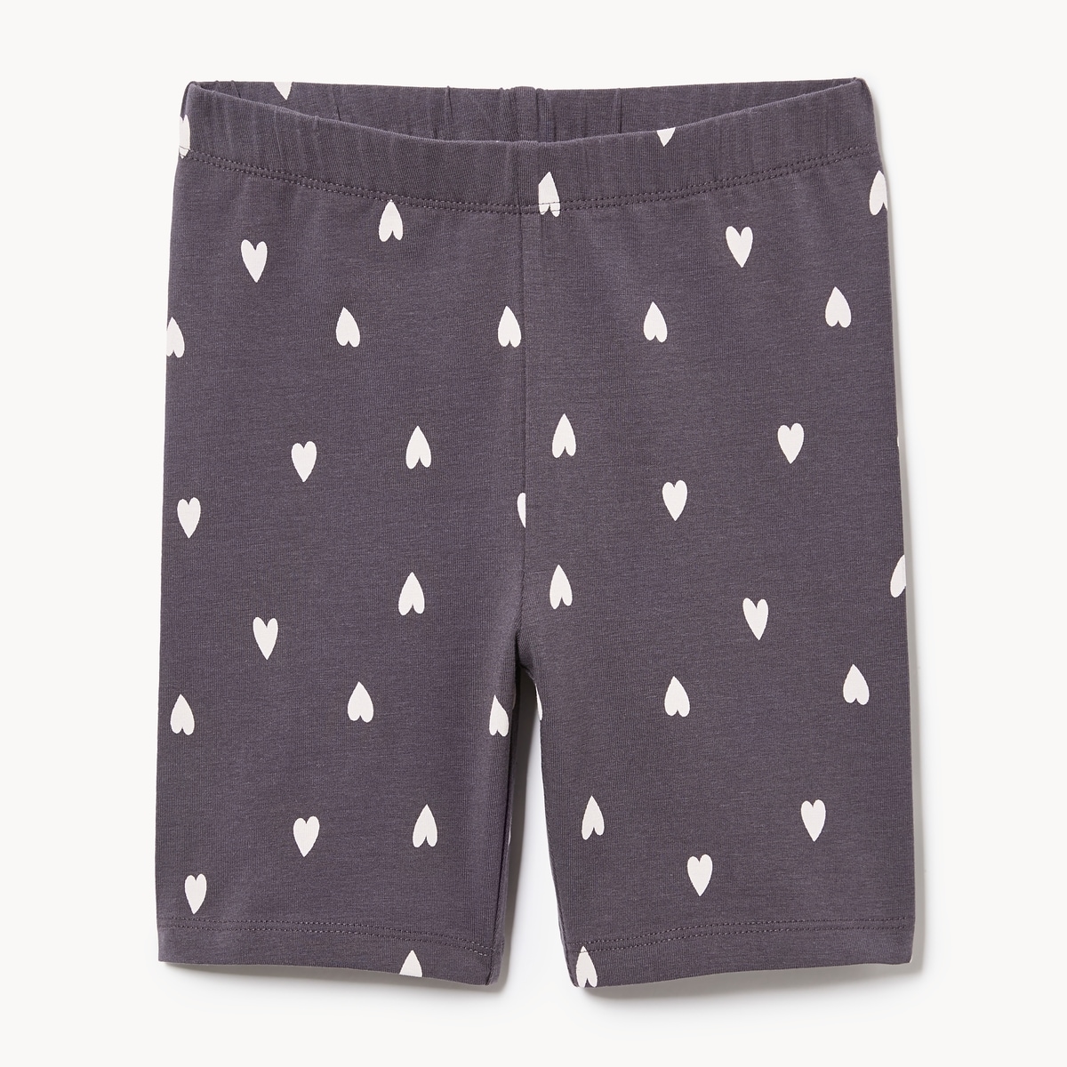 Kid Girls' Printed Bike Short - Charcoal