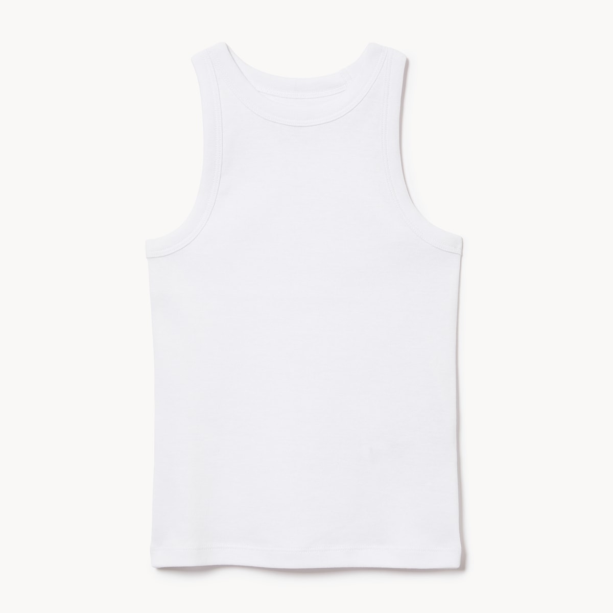 Kid Girls' Ribbed Tank Top - Bright White
