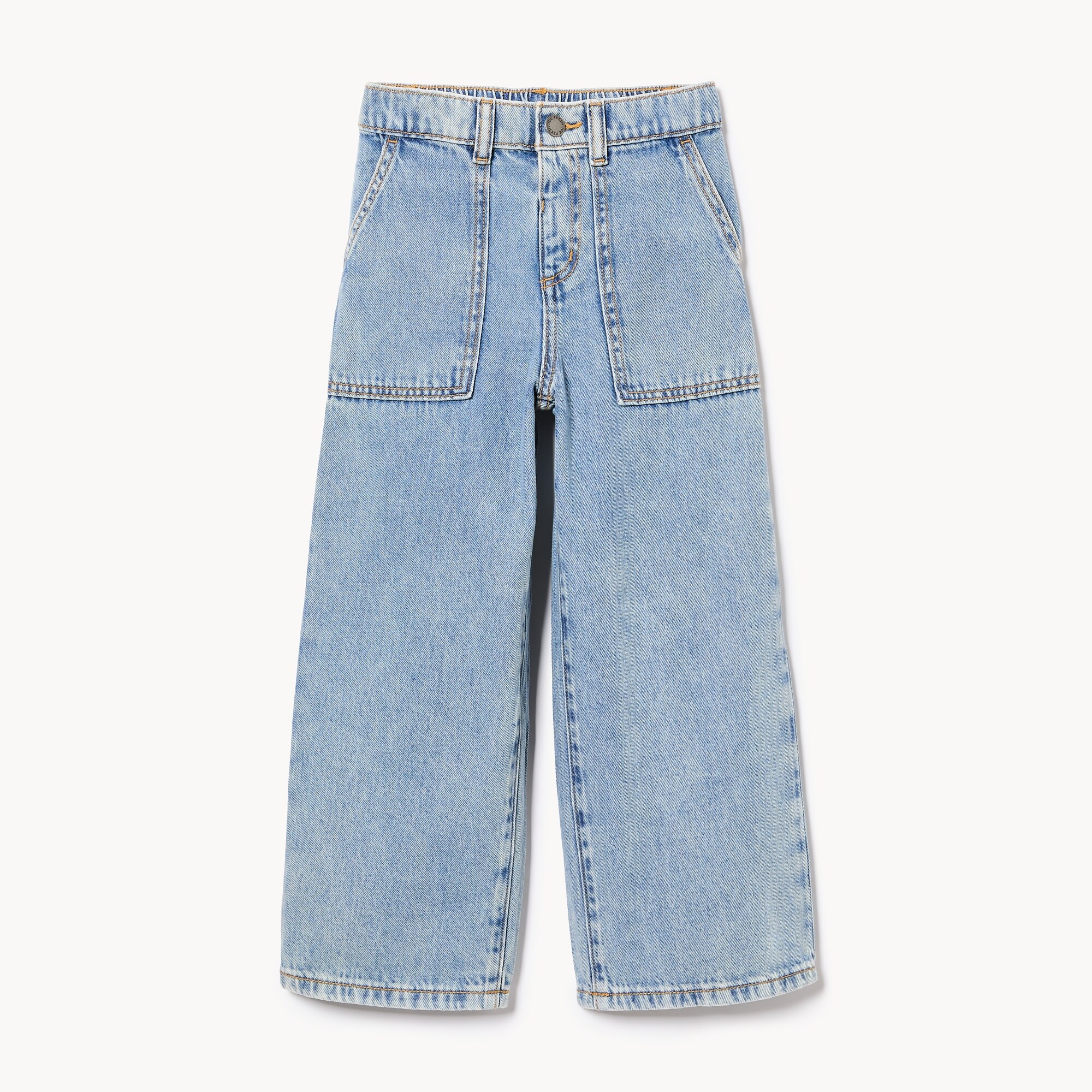 Jean à jambe large pour filles
