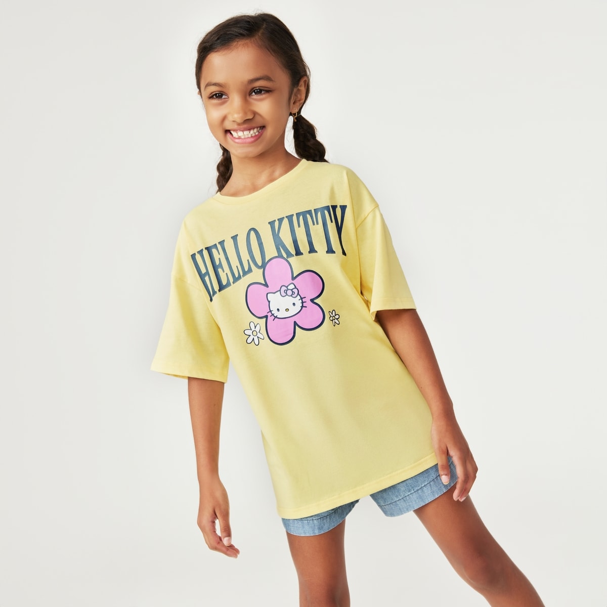 Kid Girls' Hello Kitty Oversized T-Shirt