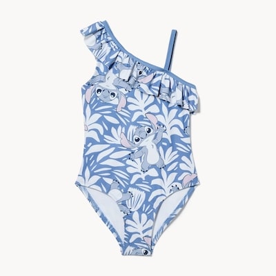 Kid Girls' Disney Stitch Swimsuit - Blue