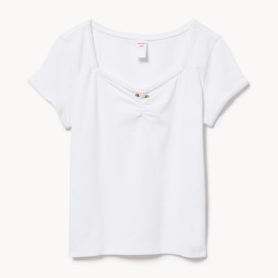 Joe Fresh T-shirt ruché en jersey, préadolescentes 1 ea, 16,00 $/1ch