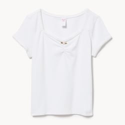 Joe Fresh Tween Girls' Ruched Jersey T-Shirt 1 ea, $16.00/1ea