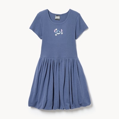 Kid Girls' Disney Stitch Bubble Hem Dress - Navy