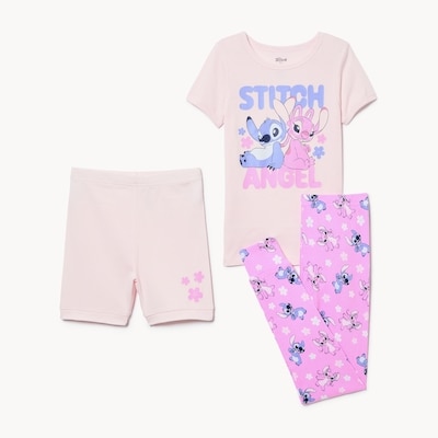 Kid Girls' Disney Stitch and Angel Sleep Set - Pink