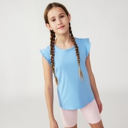 Joe Fresh Kid Girls' Fluttered Sleeve Top 1 ea, $5.00/1ea
