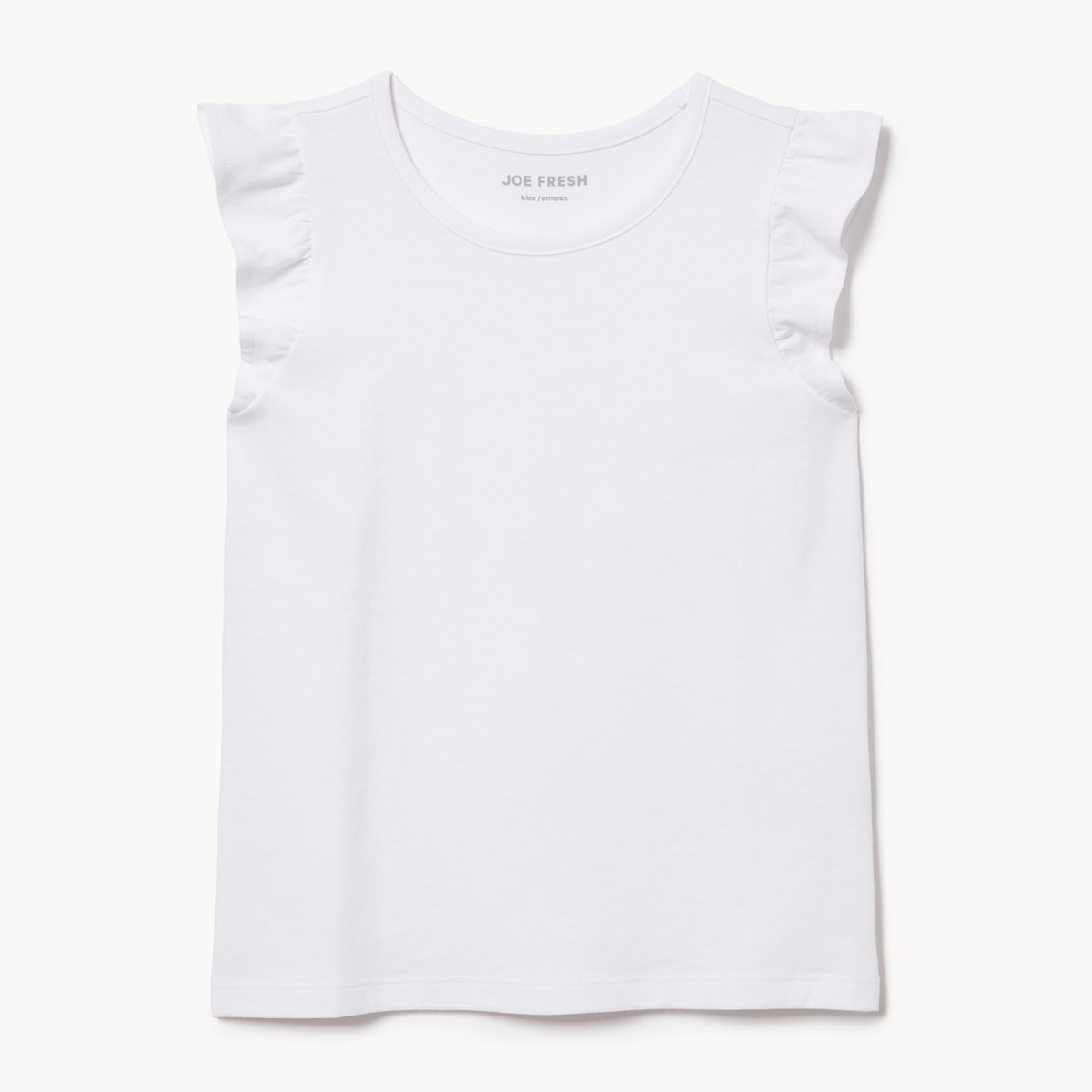 Kid Girls' Fluttered Sleeve Top - Bright White