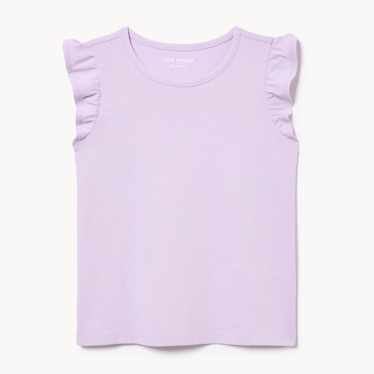 Kid Girls' Fluttered Sleeve Top - Pastel Lilac