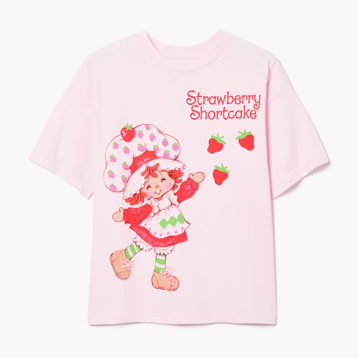 Kid Girls' Strawberry Shortcake Oversized T-Shirt