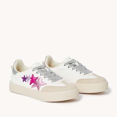 Kid Girls' Star Sneakers - White