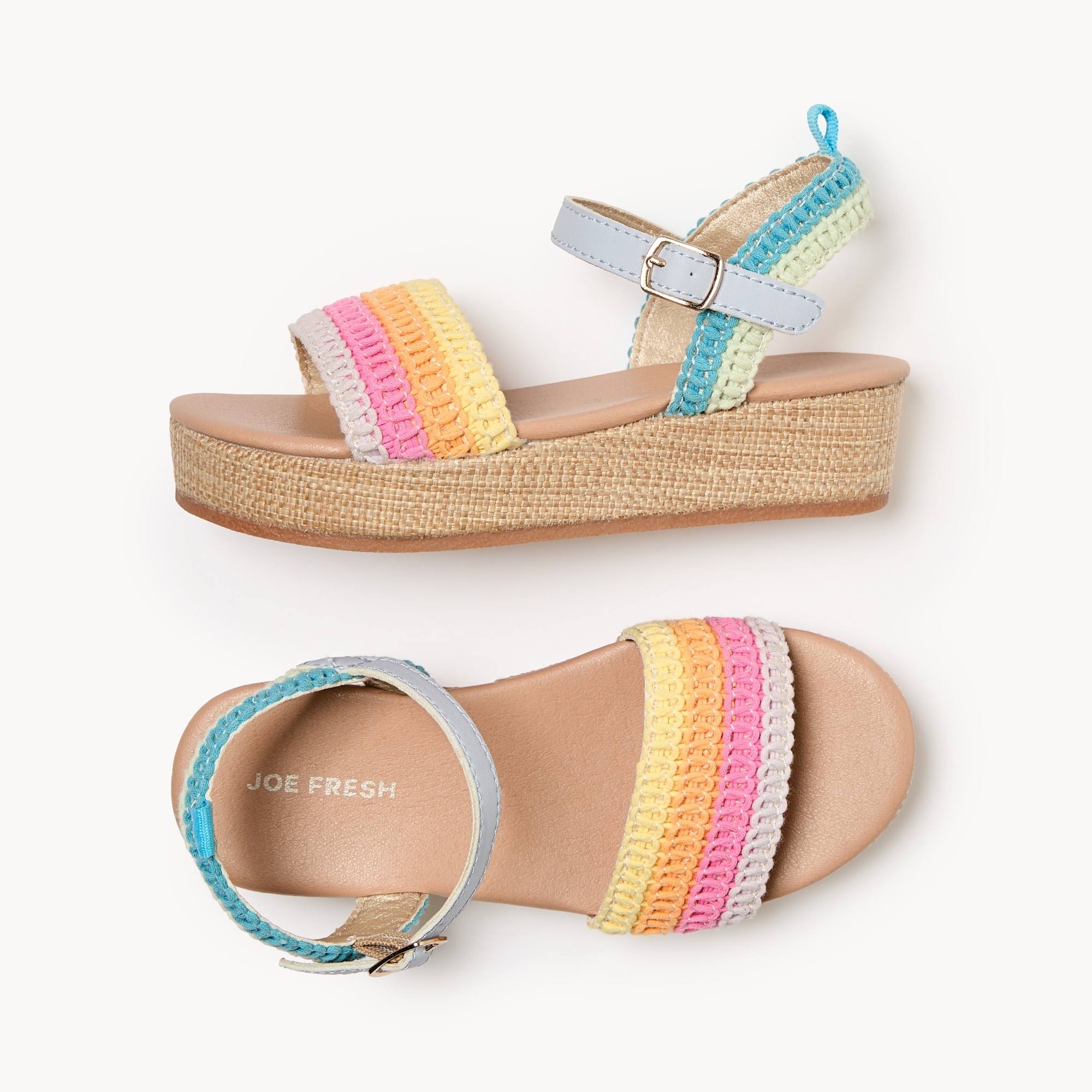 Sandales arc-en-ciel pour filles