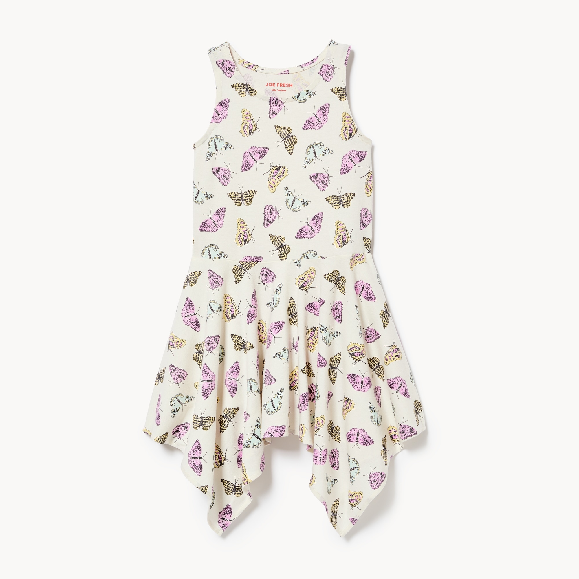 Kid Girls' Printed Handkerchief Hem Dress