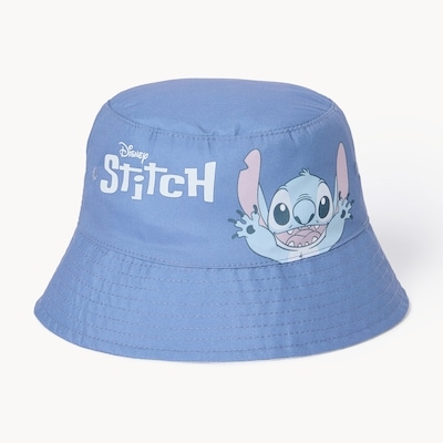 Kid Girls' Disney Stitch Reversible Bucket Hat  - Blue