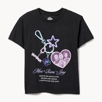 T-shirt KPop Demon Hunters pour filles - Noir