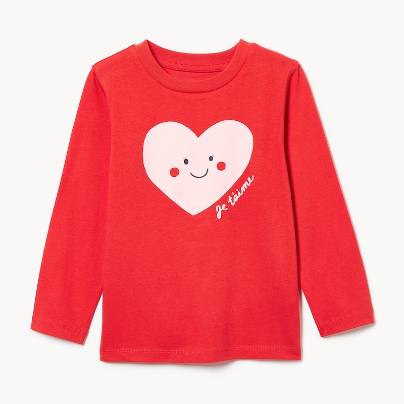 Toddler Girls' Graphic Long Sleeve Top