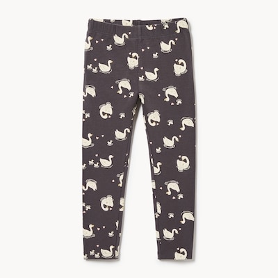 Legging imprimé pour petites filles - Anthracite