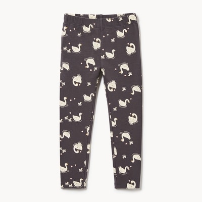 Legging imprimé pour petites filles - Anthracite