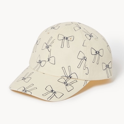 Casquette imprimée pour petites filles - Crème