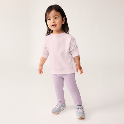 Toddler Girls' Raglan Sweatshirt - Pale Lilac