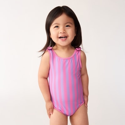 Joe Fresh Toddler Girls' Striped 1-Piece Swimsuit 1 ea, $16.00/1ea