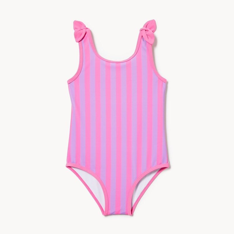 Toddler Girls' Striped 1-Piece Swimsuit