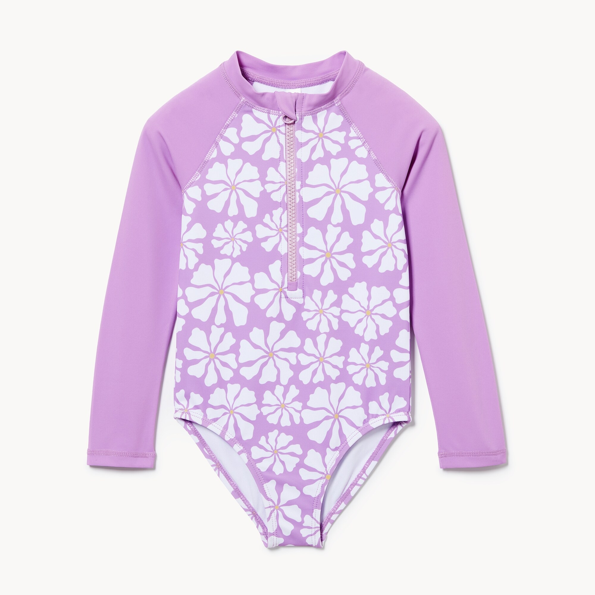 Maillot de bain solaire imprimé, petites filles