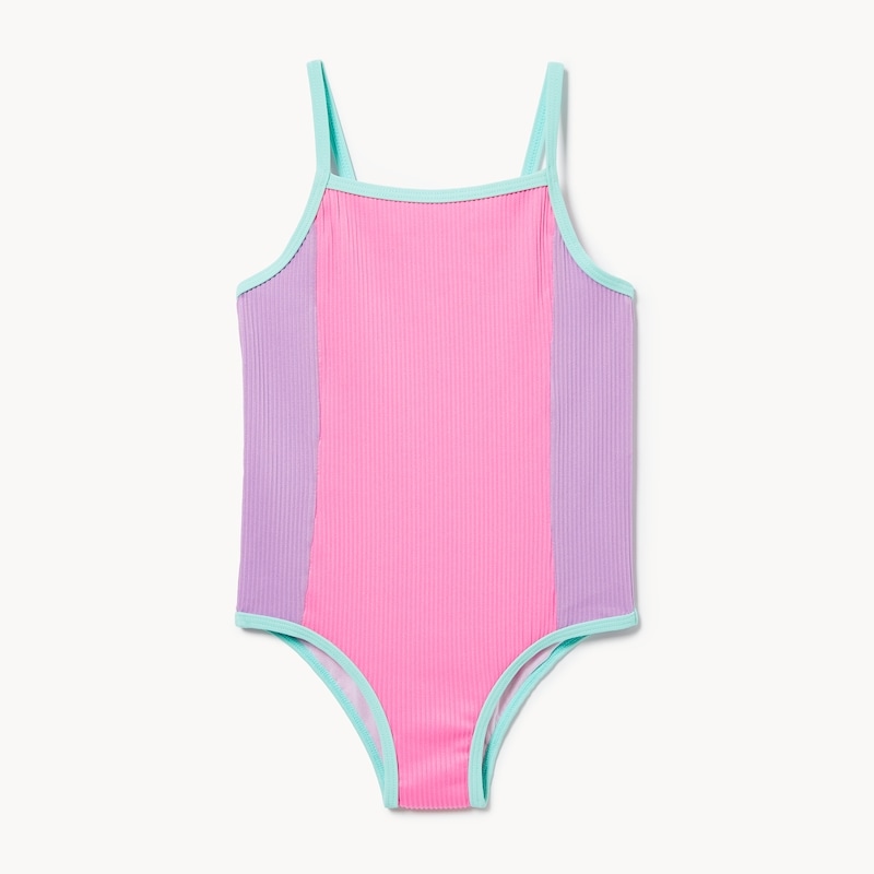 Toddler Girls' Colour-Block Swimsuit