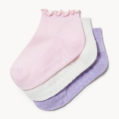 Toddler Girls' 3-Pack Low-Cut Socks - Pink