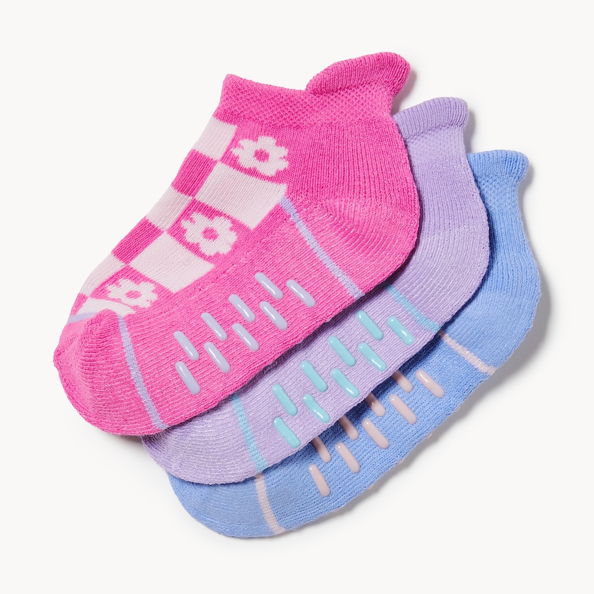 Toddler Girls' 3-Pack Low-Cut Socks - Pink