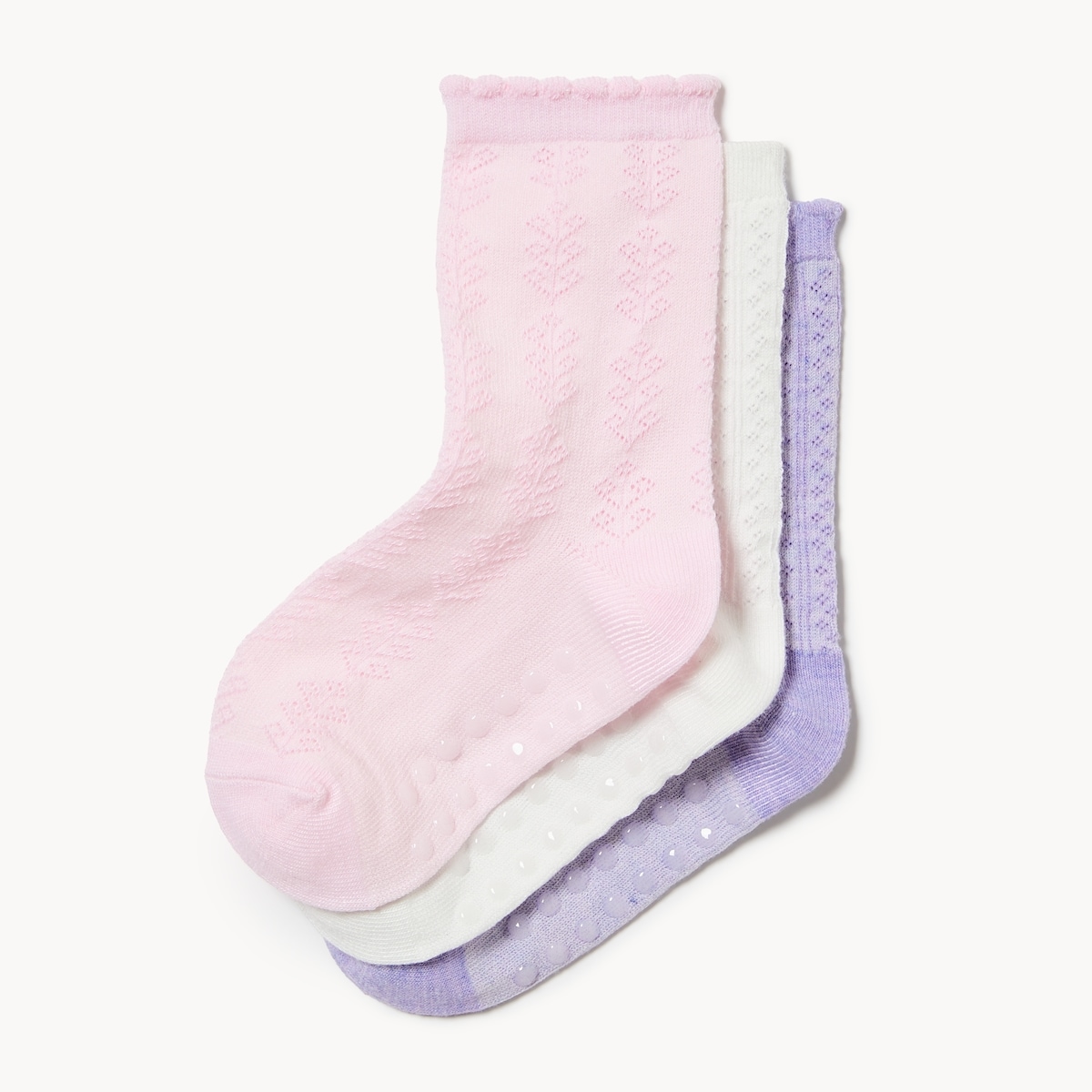 Toddler Girls' 3-Pack Crew Socks