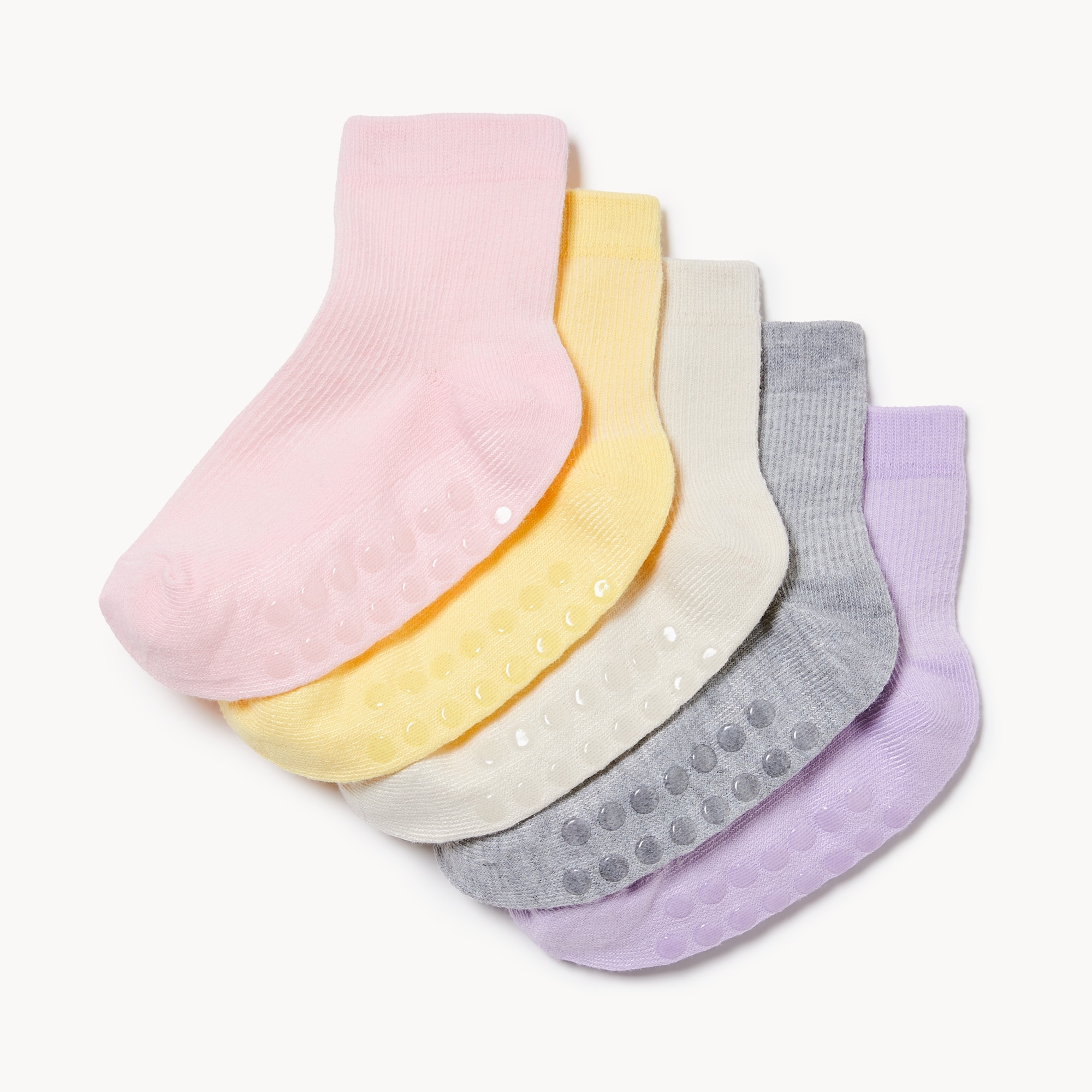 Toddler Girls' 5-Pack Quarter-Crew Socks