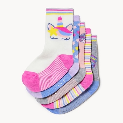 Joe Fresh Toddler Girls' 5-Pack Crew Socks 1 ea, $10.00/1ea