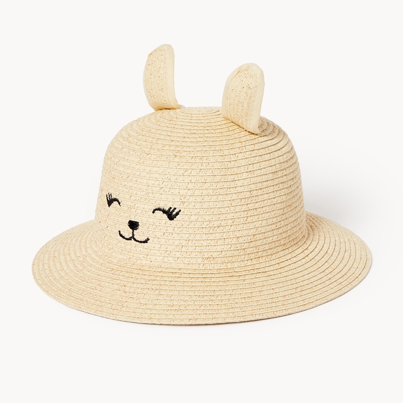 Toddler Girls' Bunny Straw Hat