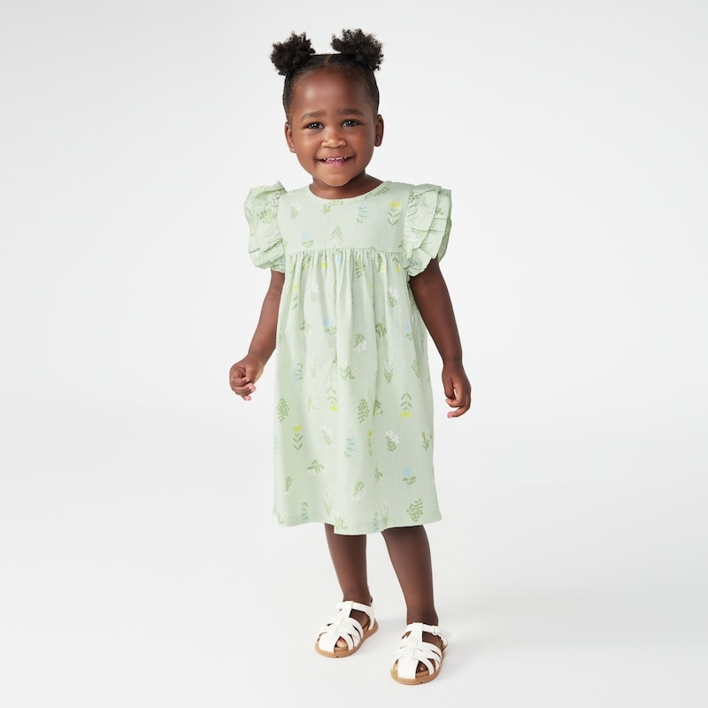 Toddler Girls' Ruffled Floral Dress