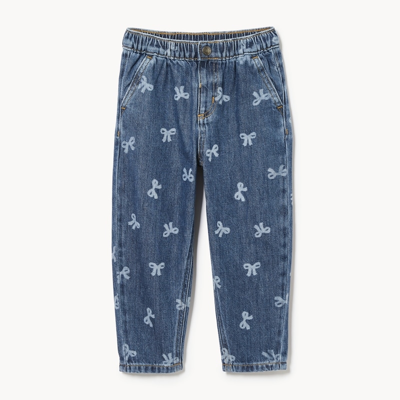 Toddler Girls' Denim Printed Jean