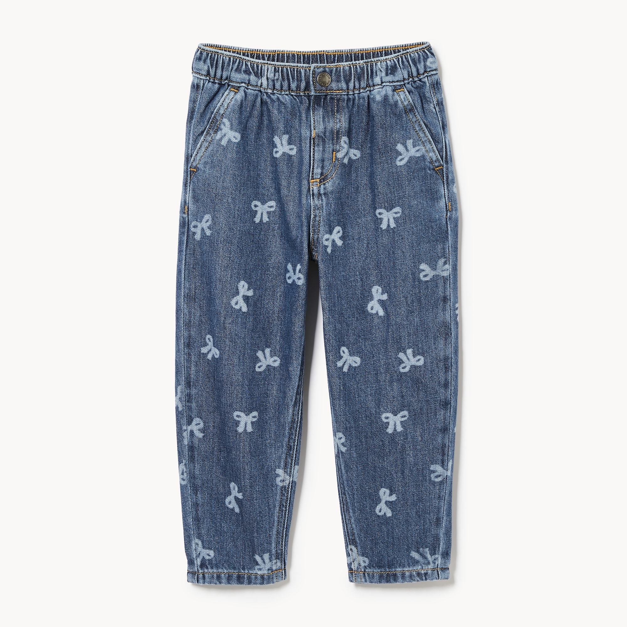 Jean imprimé en denim pour petites filles