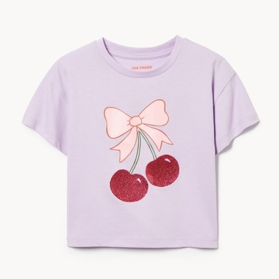 Joe Fresh T-shirt court imprimé pour petites filles 1 ea, 14,00 $/1ch