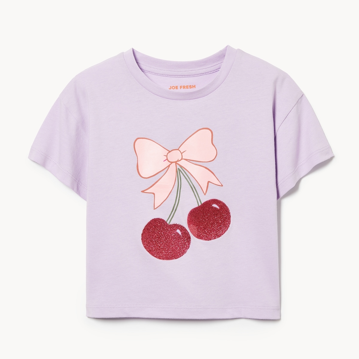 T-shirt court imprim pour petites filles