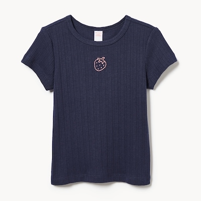 Joe Fresh T-shirt brodé imprimé pour petites filles 1 ea, 12,00 $/1ch