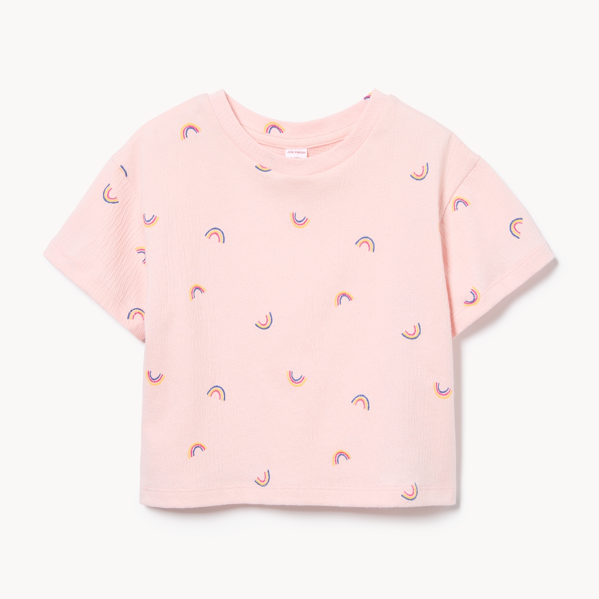T-shirt Basique F&F Fille, Rose à Pois, Manches Longues, Coton, Taille 4 Ans