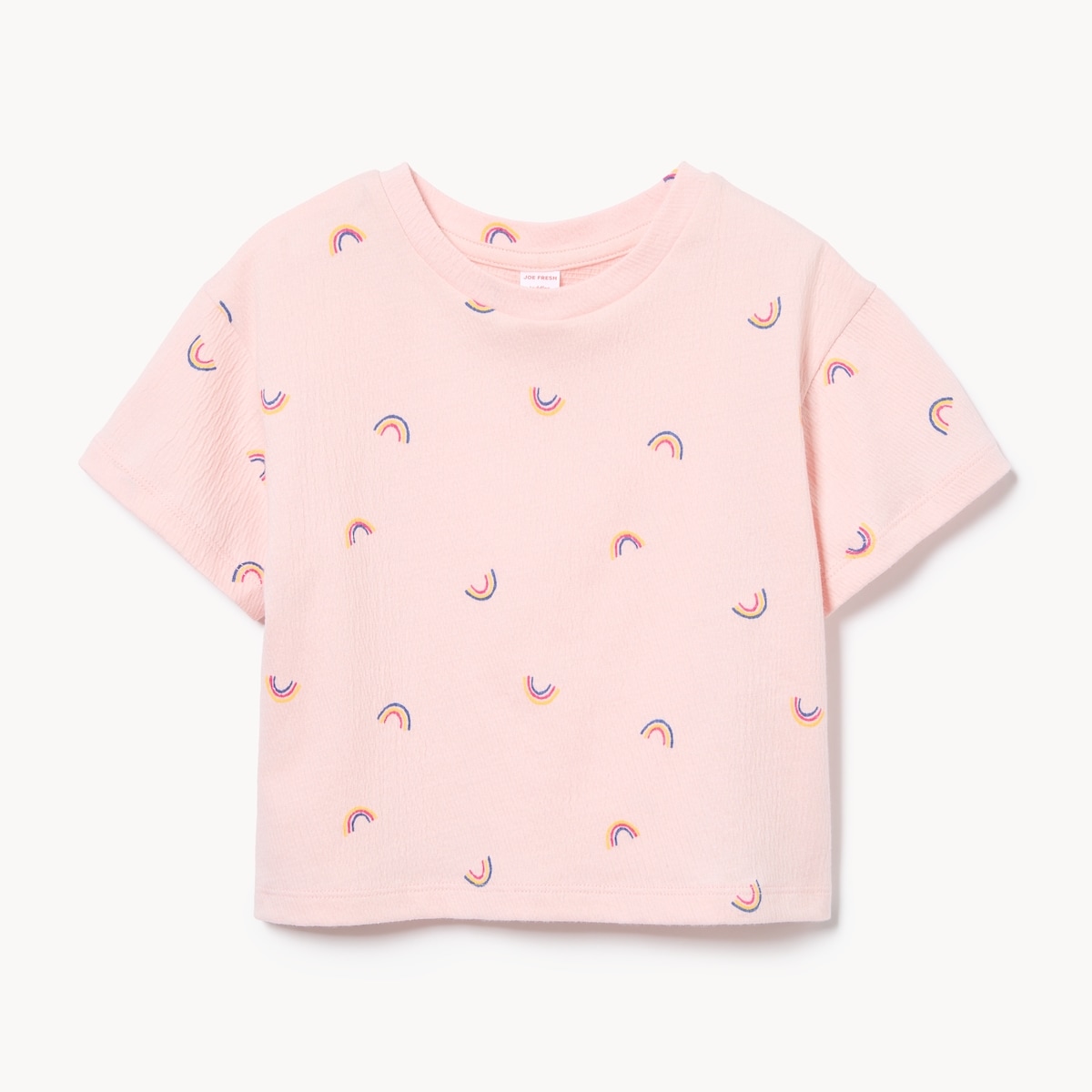 Toddler Girls' Crinkled Jersey T-Shirt - Pink