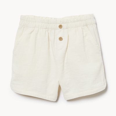 Toddler Girls' Woven Short - Off White